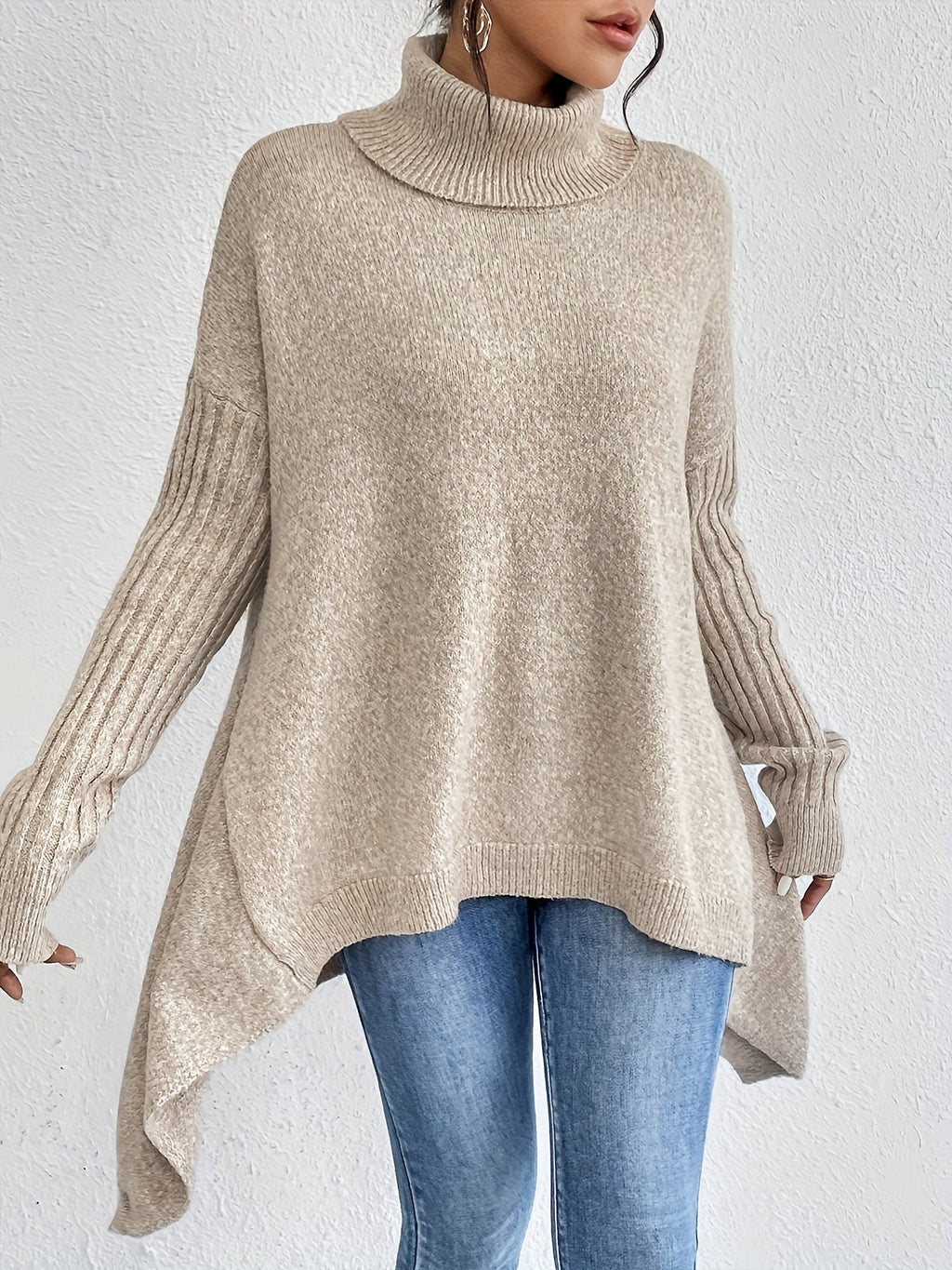 Élodie™ | Pull Col Roulé Oversize