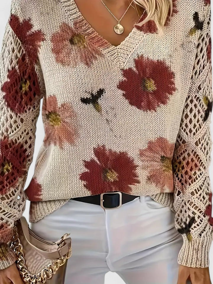 Lorance™ | Pull élégant avec motif floral