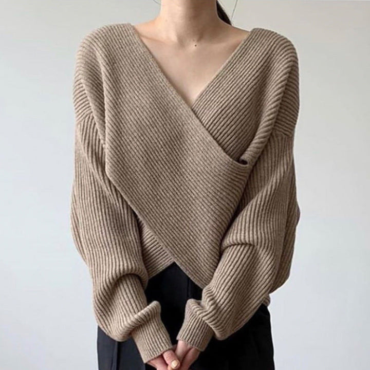 Lorance™ | Pull en tricot croisé chic