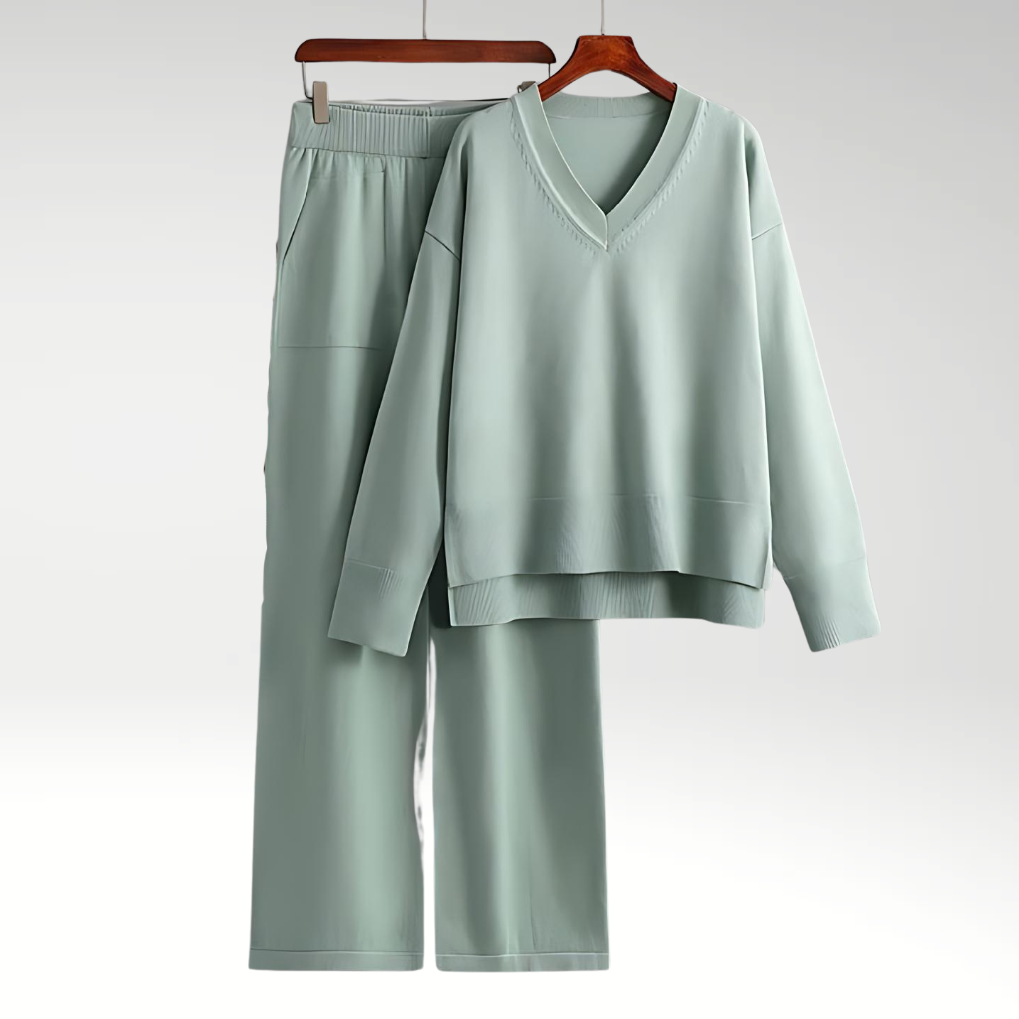 Lorance™ | Ensemble Deux Pièces Luxe à Col en V