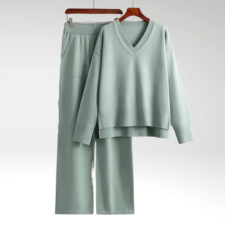 Lorance™ | Ensemble Deux Pièces Luxe à Col en V