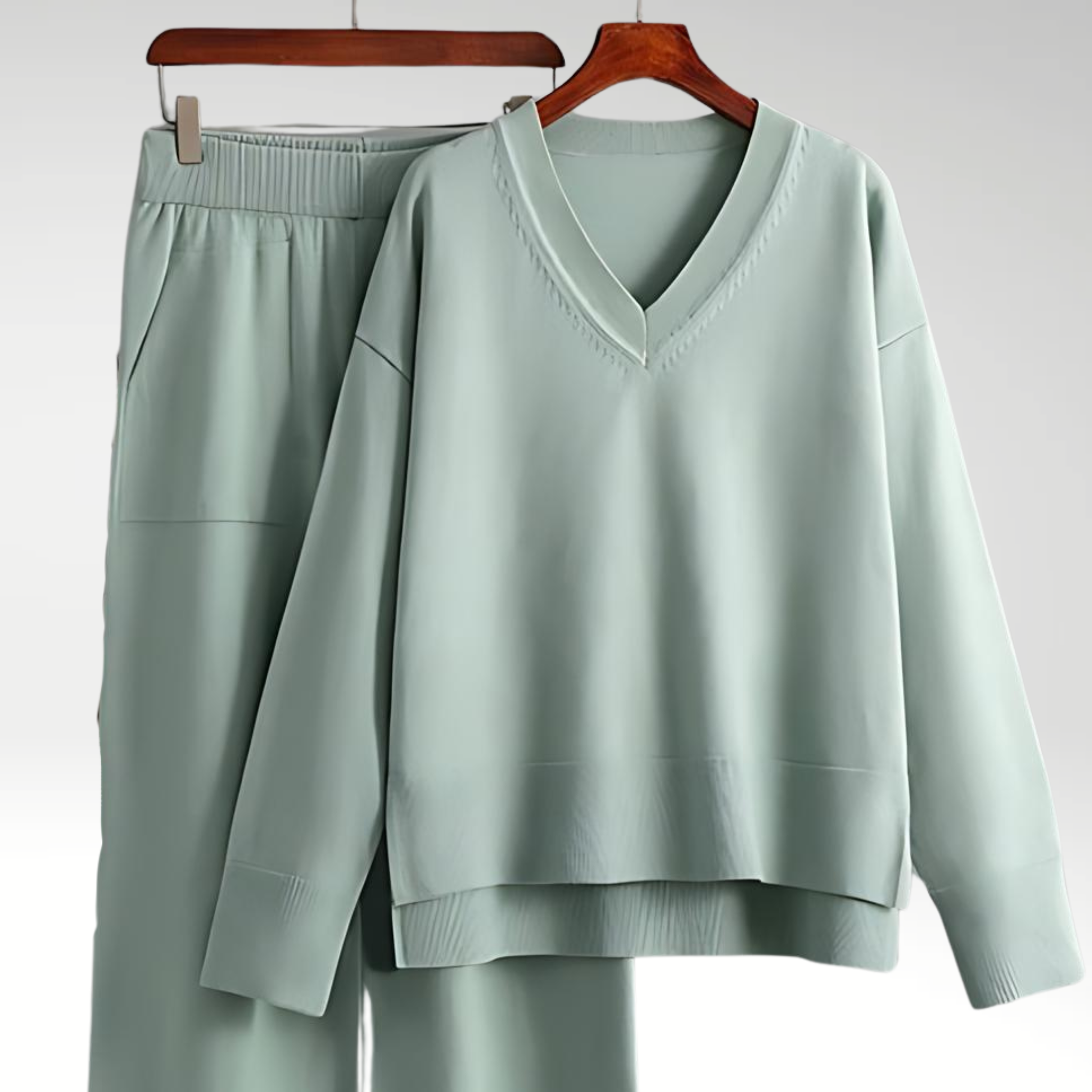 Lorance™ | Ensemble Deux Pièces Luxe à Col en V