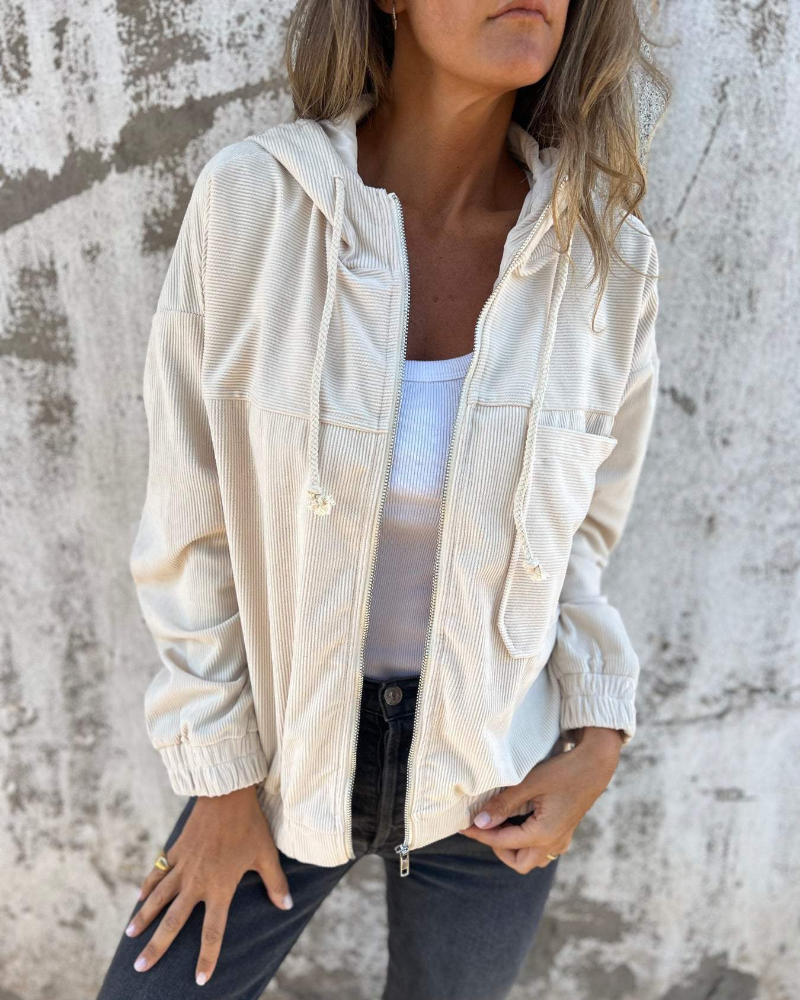 Lorance™|Veste en Velours Côtelé