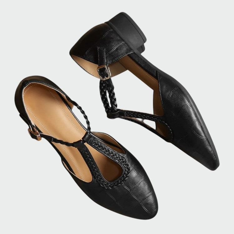 Olivia - Chaussures Mary Jane T-Bar Spitz