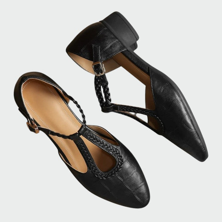 Olivia - Chaussures Mary Jane T-Bar Spitz