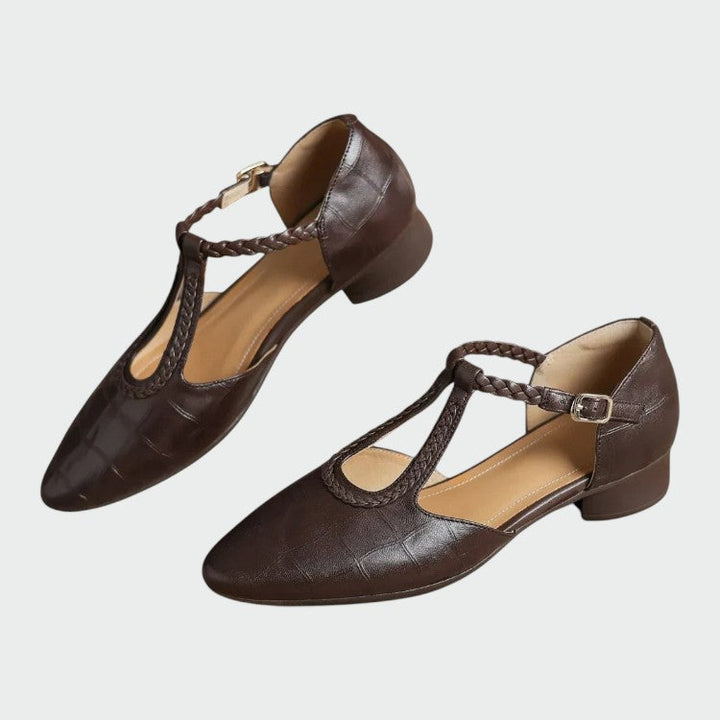 Olivia - Chaussures Mary Jane T-Bar Spitz