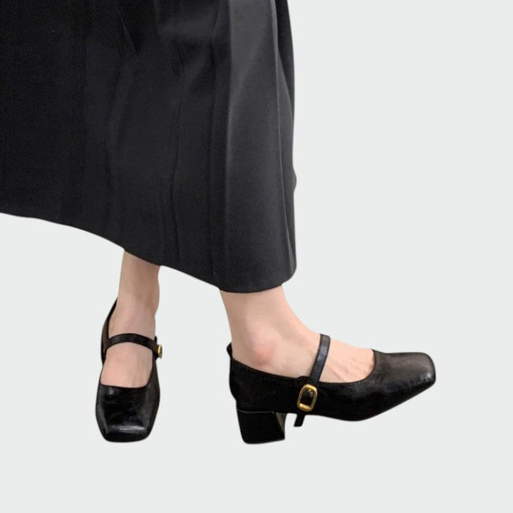 Olivia – Chaussures Mary Jane à bout carré et talons hauts