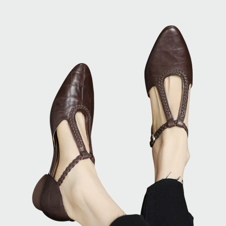 Olivia - Chaussures Mary Jane T-Bar Spitz