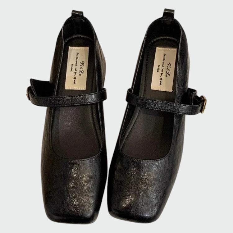 Olivia – Chaussures Mary Jane à bout carré et talons hauts