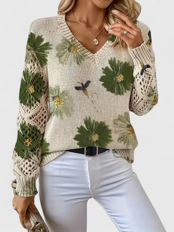 Lorance™ | Pull élégant avec motif floral