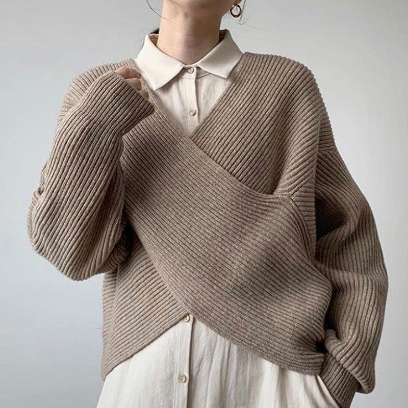 Lorance™ | Pull en tricot croisé chic
