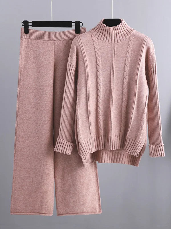 Lorance™ | Ensemble deux pièces Lounge en tricot torsadé