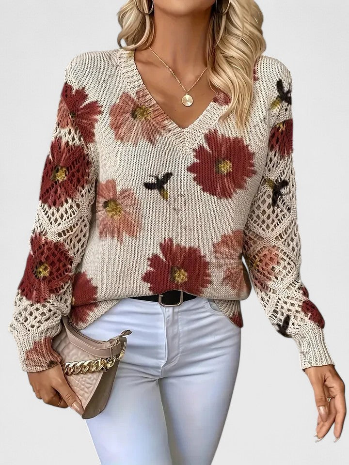 Lorance™ | Pull élégant avec motif floral