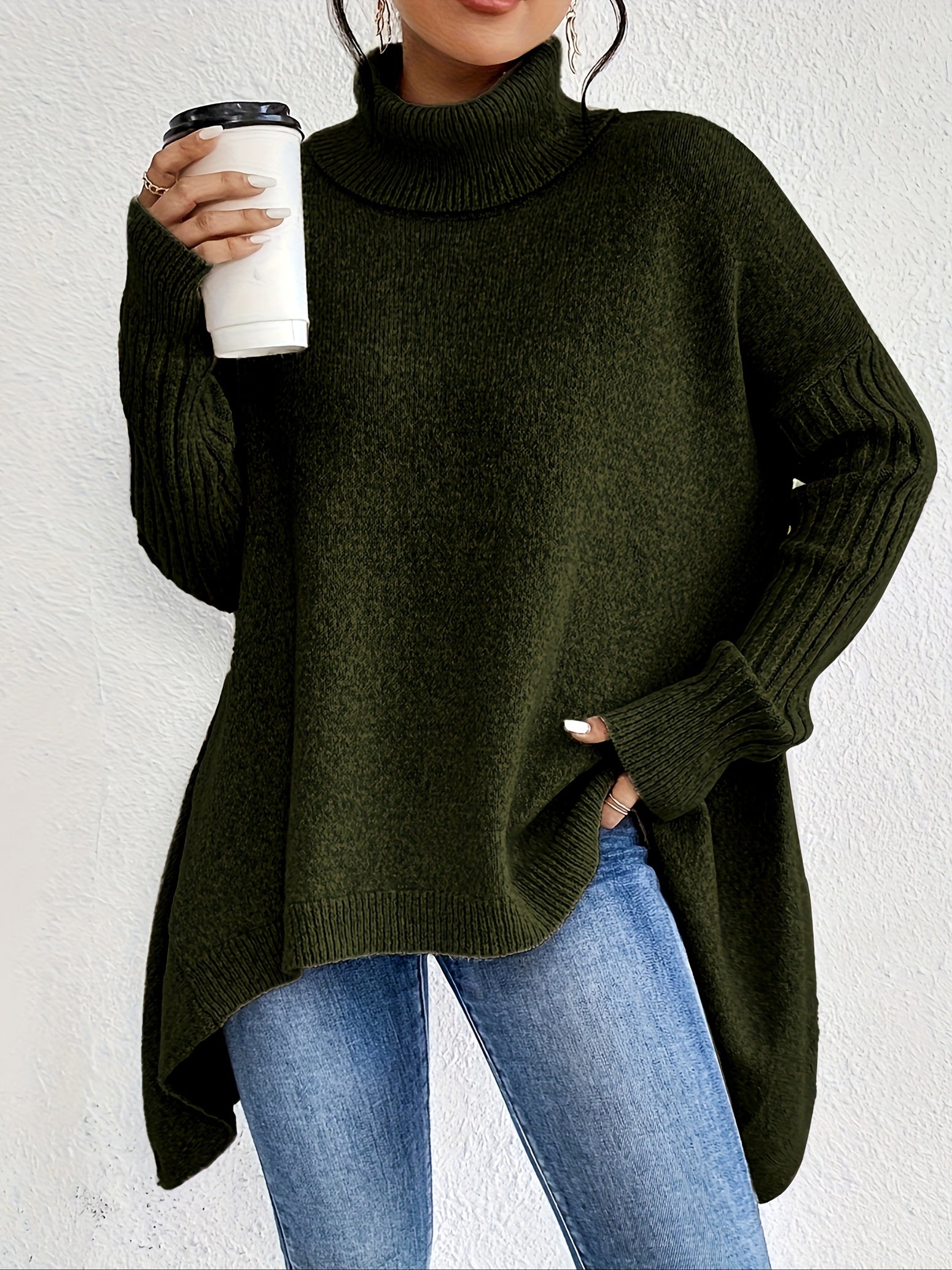 Élodie™ | Pull Col Roulé Oversize