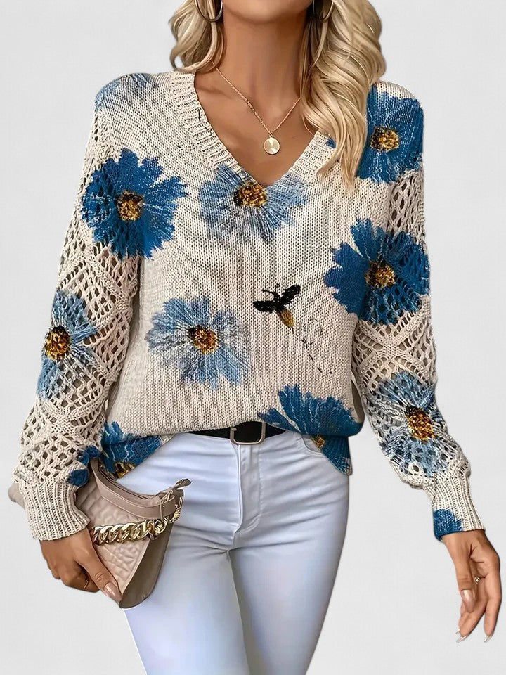 Lorance™ | Pull élégant avec motif floral