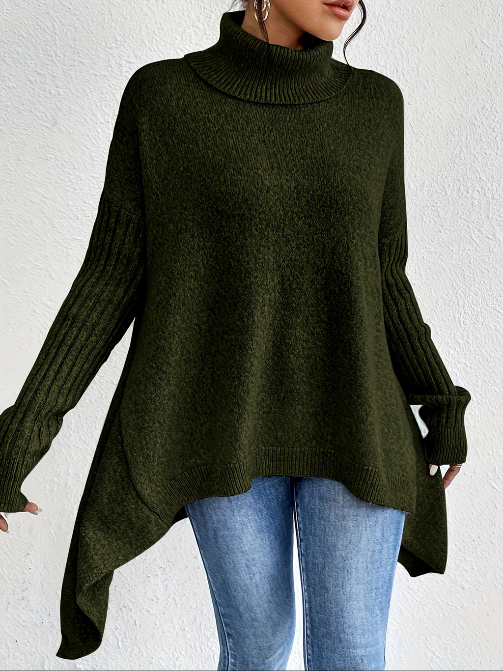 Élodie™ | Pull Col Roulé Oversize