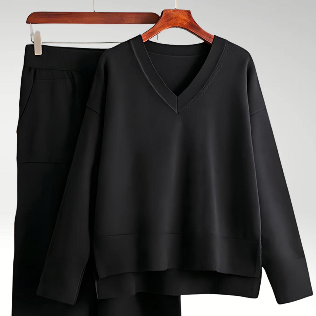 Lorance™ | Ensemble Deux Pièces Luxe à Col en V