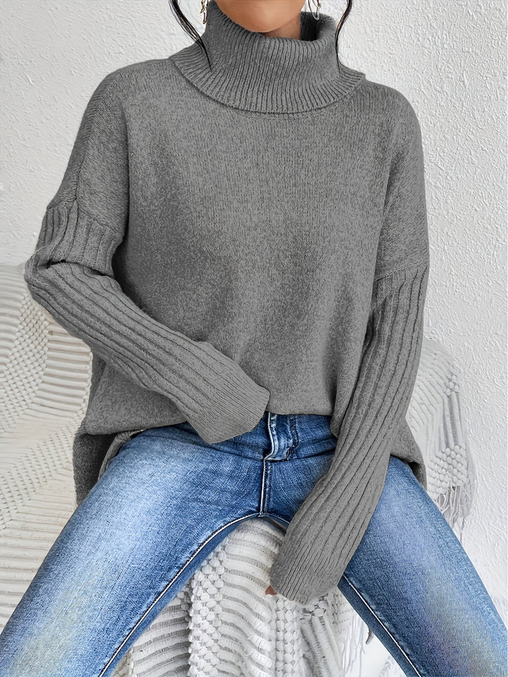 Élodie™ | Pull Col Roulé Oversize