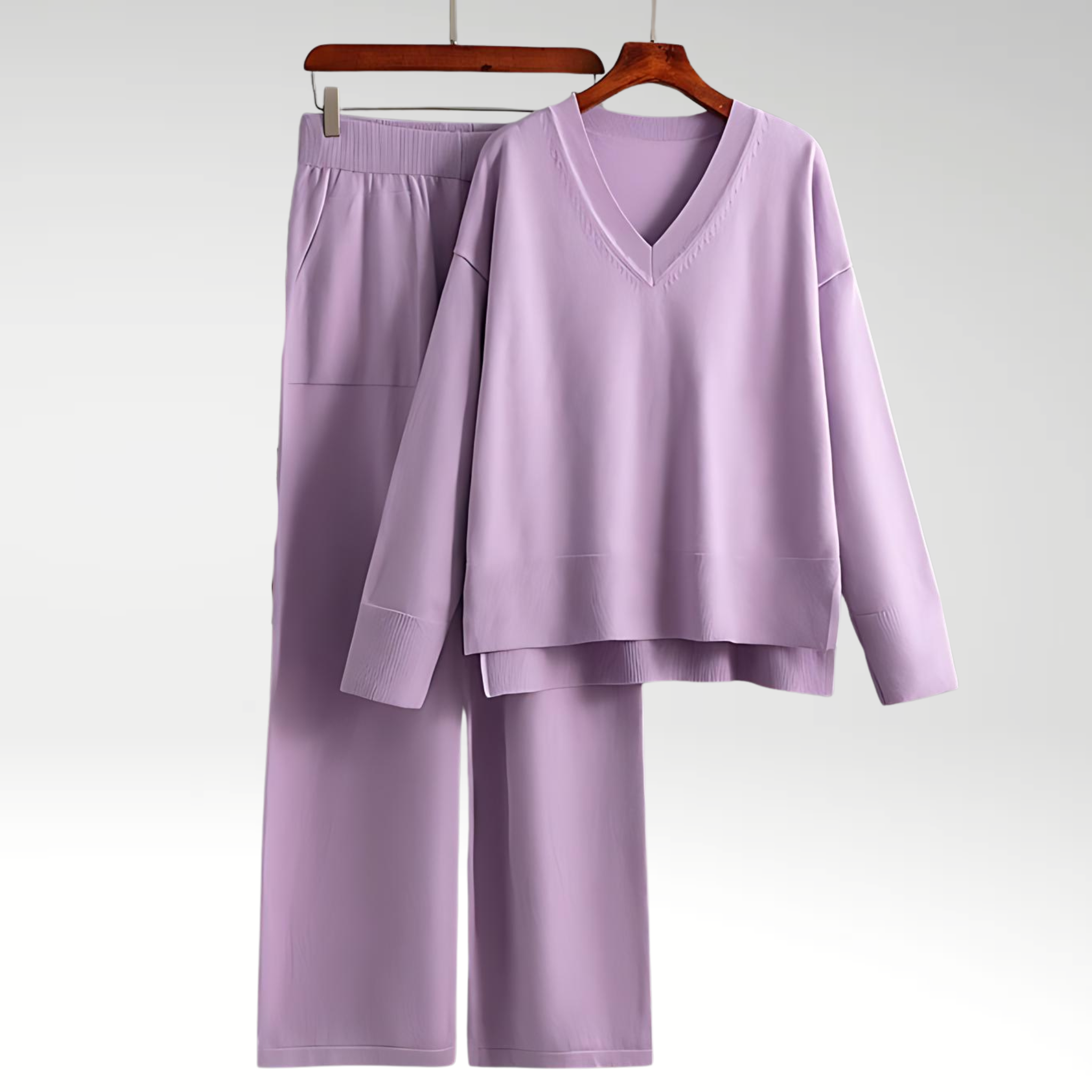 Lorance™ | Ensemble Deux Pièces Luxe à Col en V
