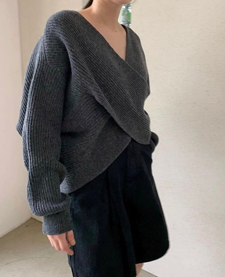Lorance™ | Pull en tricot croisé chic