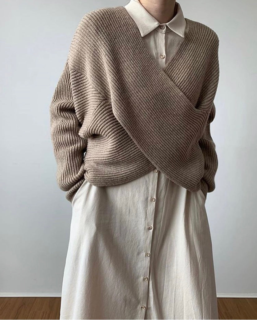 Lorance™ | Pull en tricot croisé chic