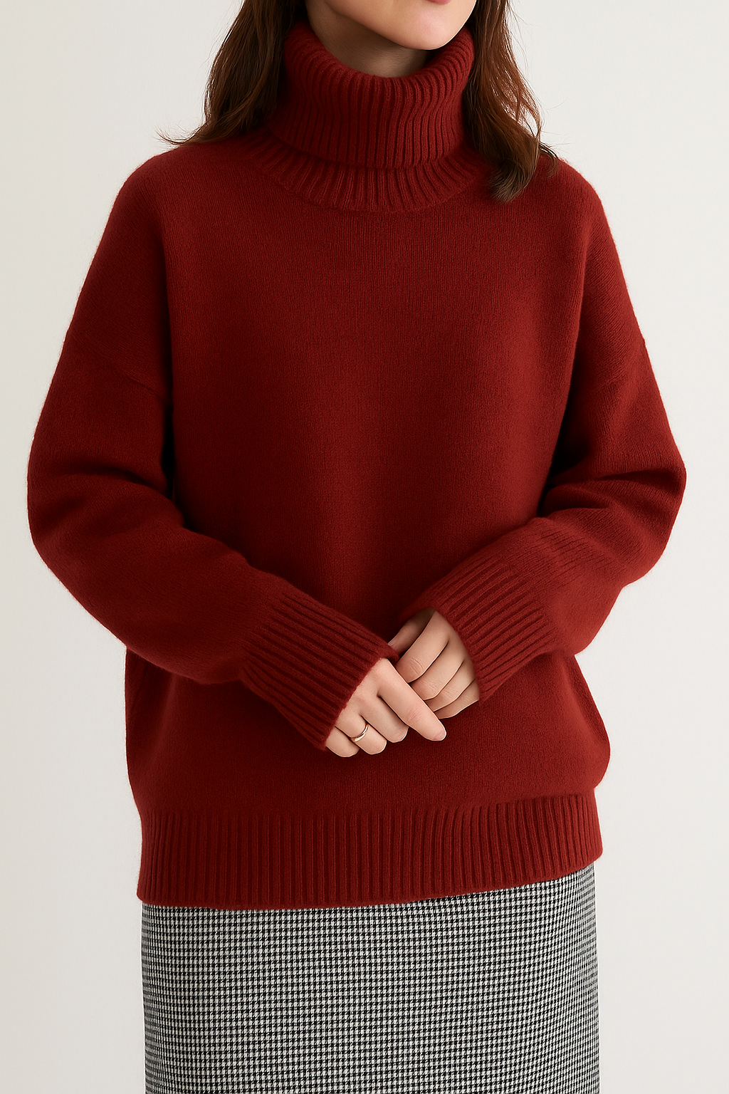 Clémence – Col montant élégant