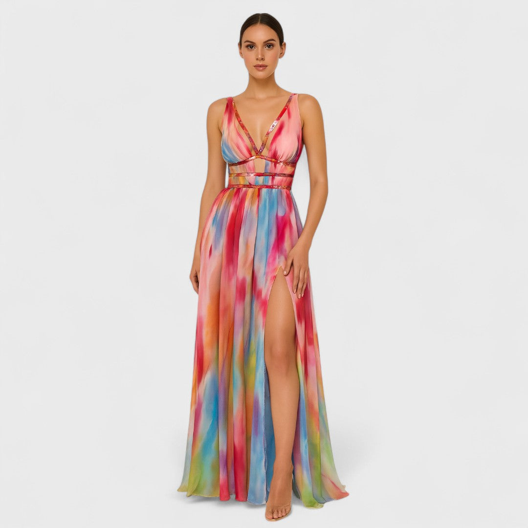 Lorance™| Robe Longue Peinte