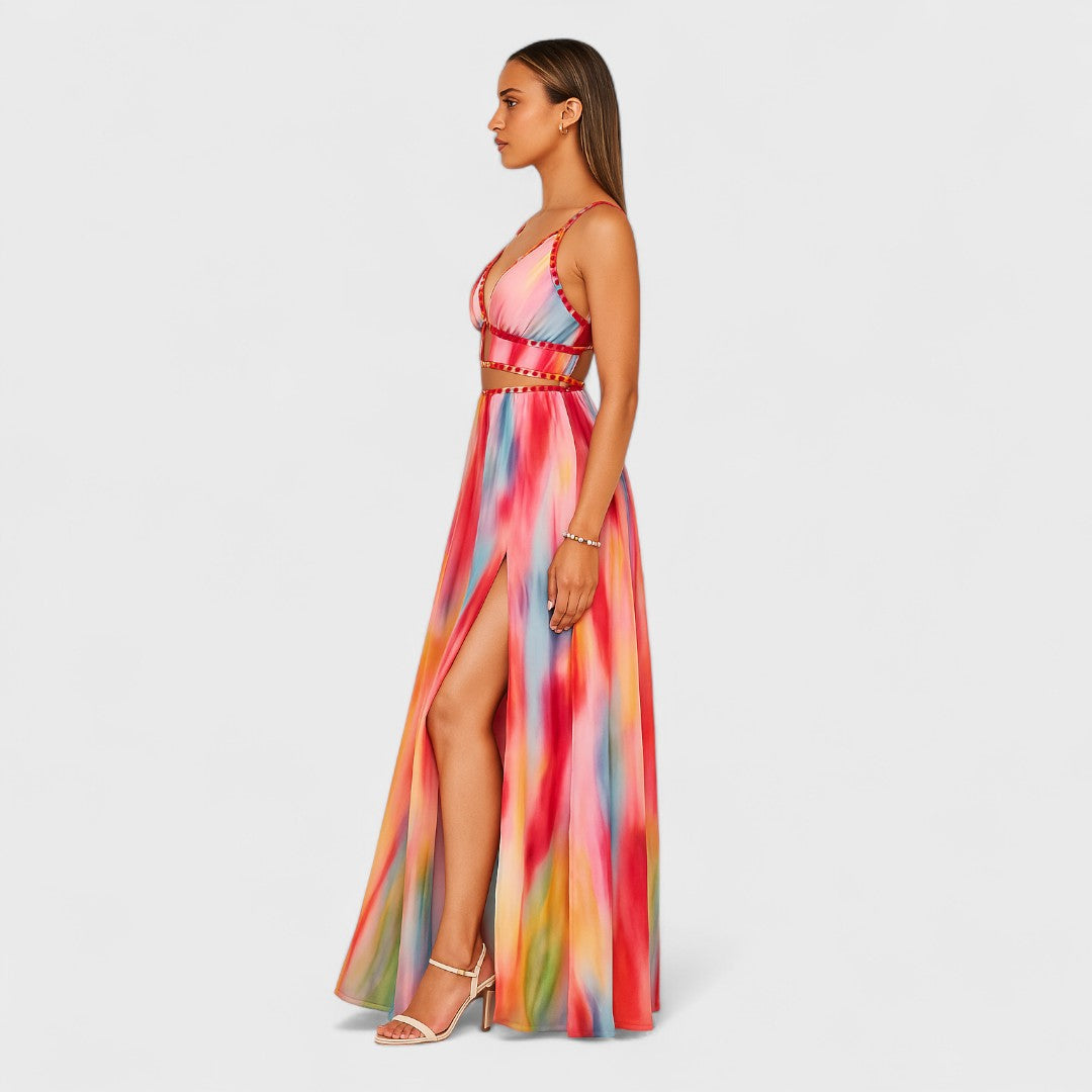 Lorance™| Robe Longue Peinte