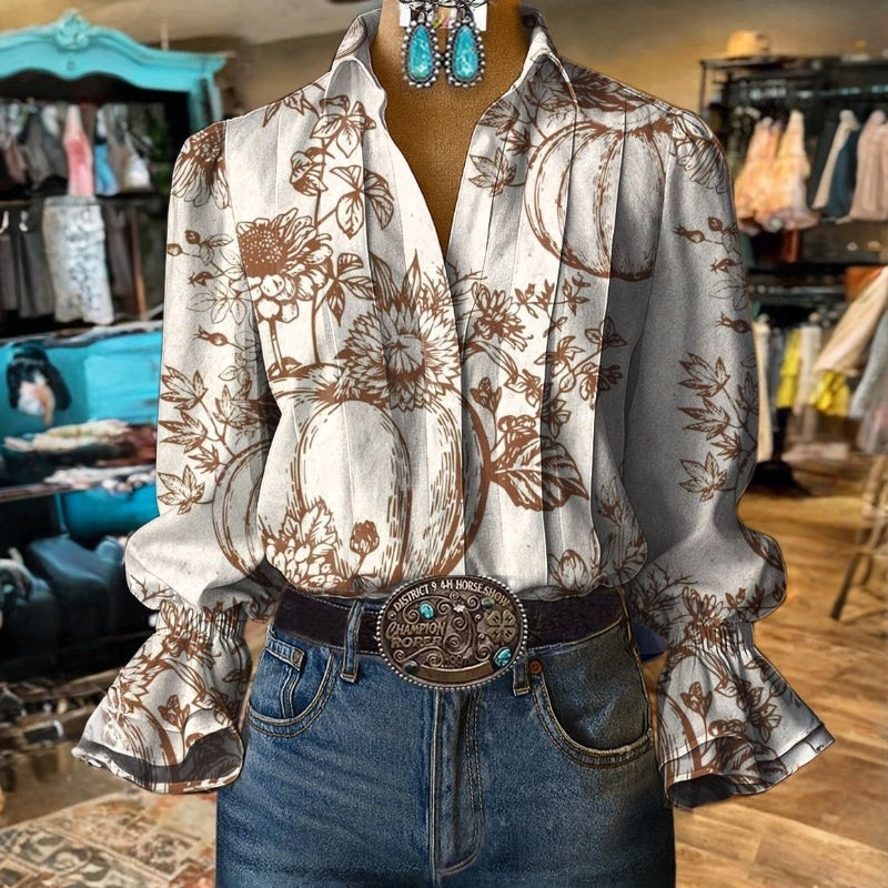 Rêverie Paris | Chemisier À Imprimé Floral Vintage