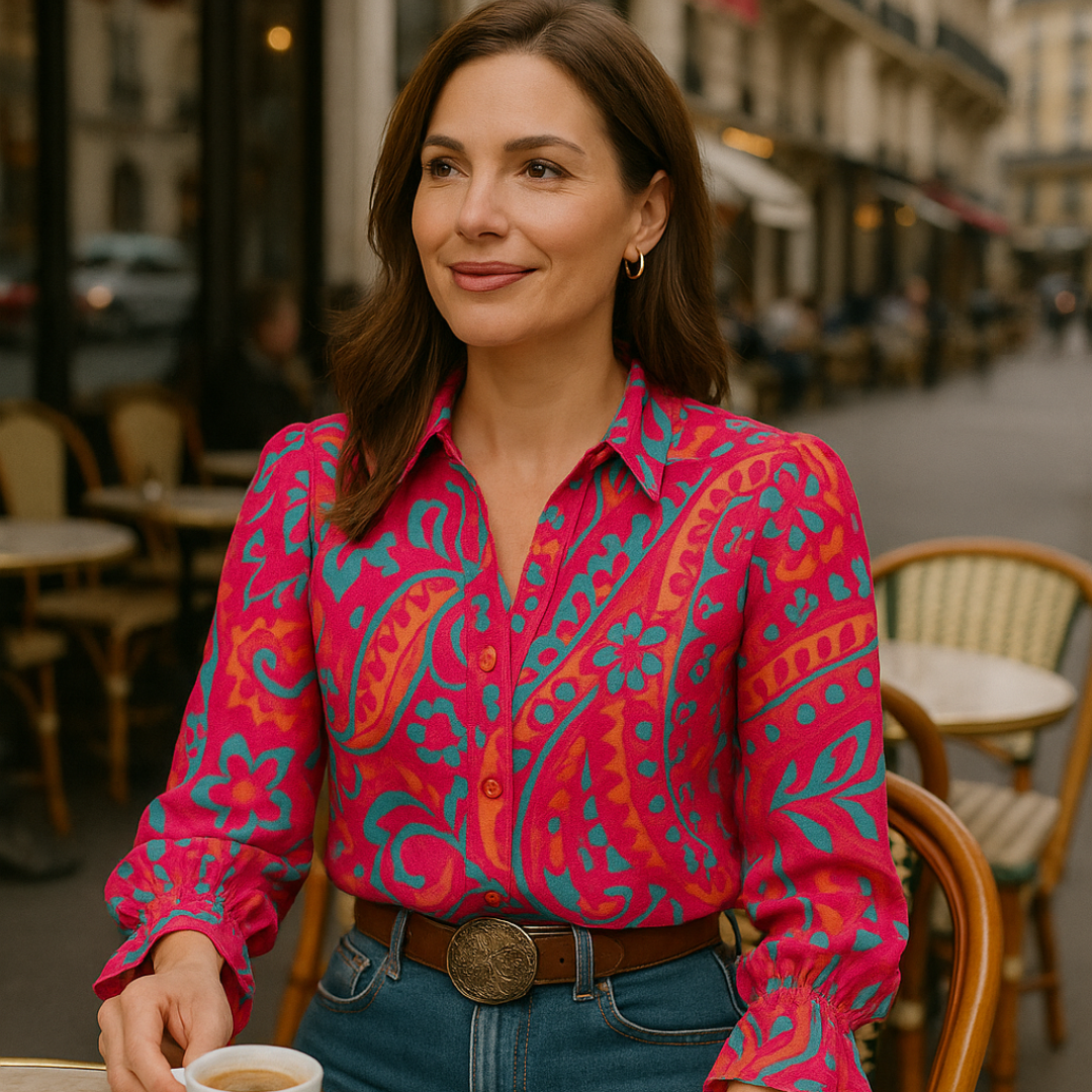 Rêverie Paris | Chemisier À Imprimé Floral Vintage