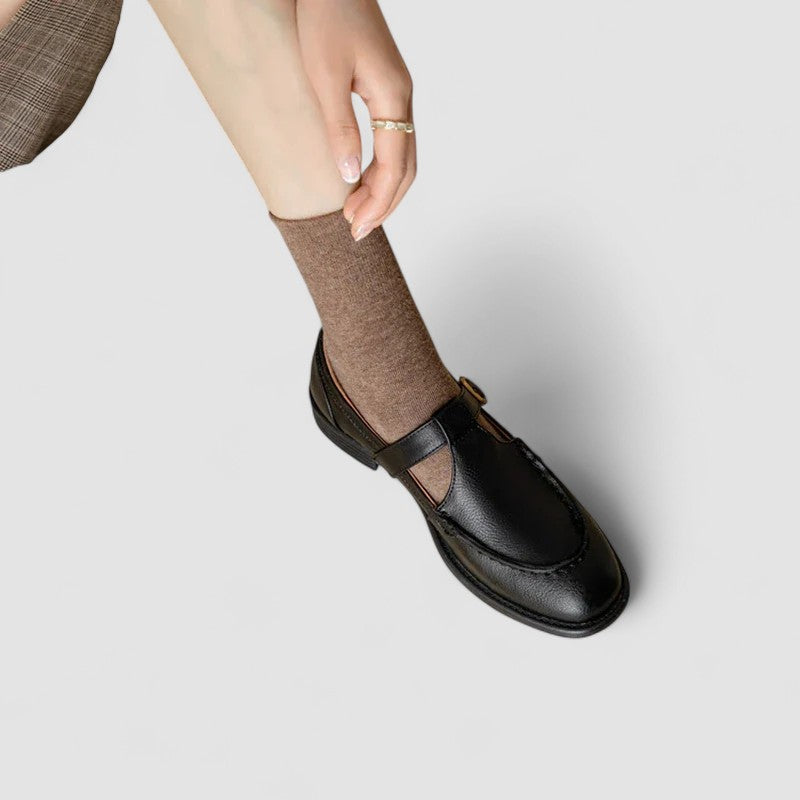 Avery – Chaussures orthopédiques Mary Jane à bout carré