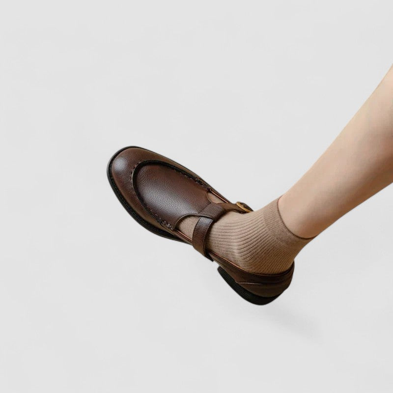 Avery – Chaussures orthopédiques Mary Jane à bout carré