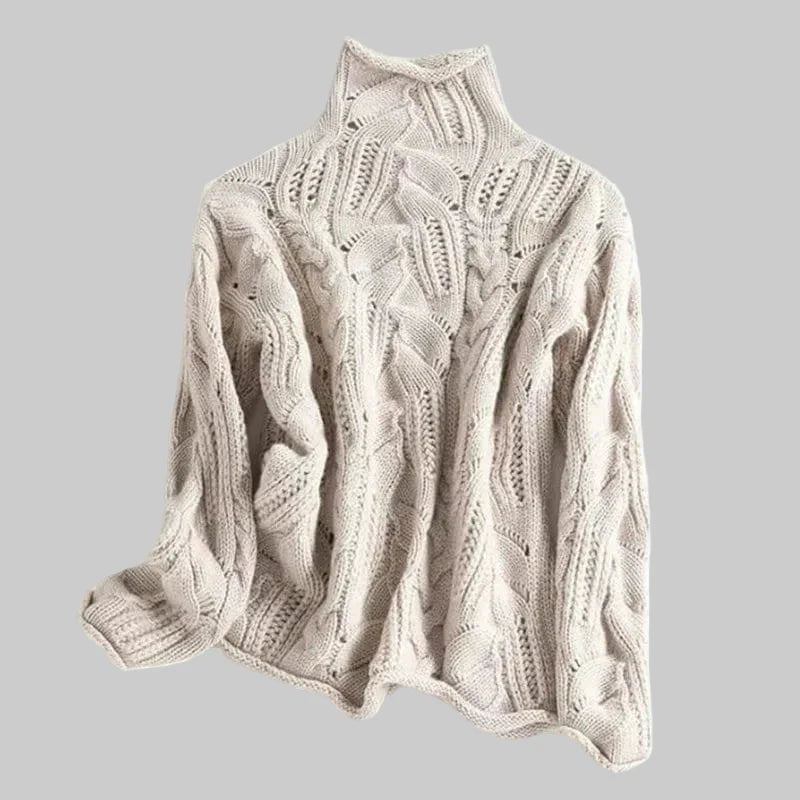 Germaine™ | Pull à col roulé torsadé