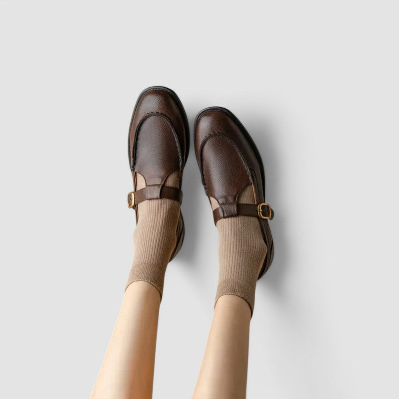 Avery – Chaussures orthopédiques Mary Jane à bout carré