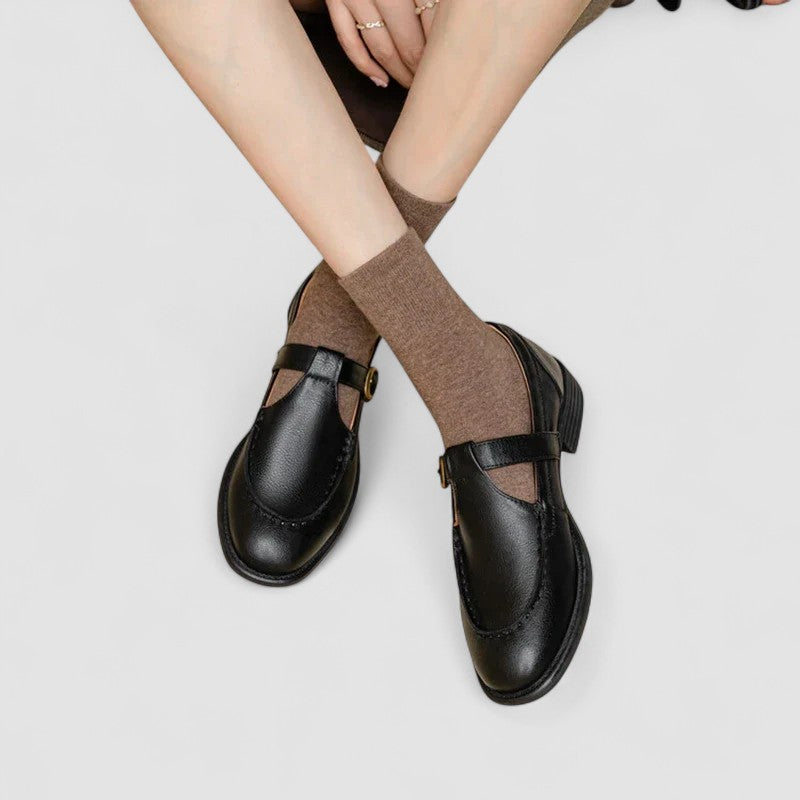 Avery – Chaussures orthopédiques Mary Jane à bout carré