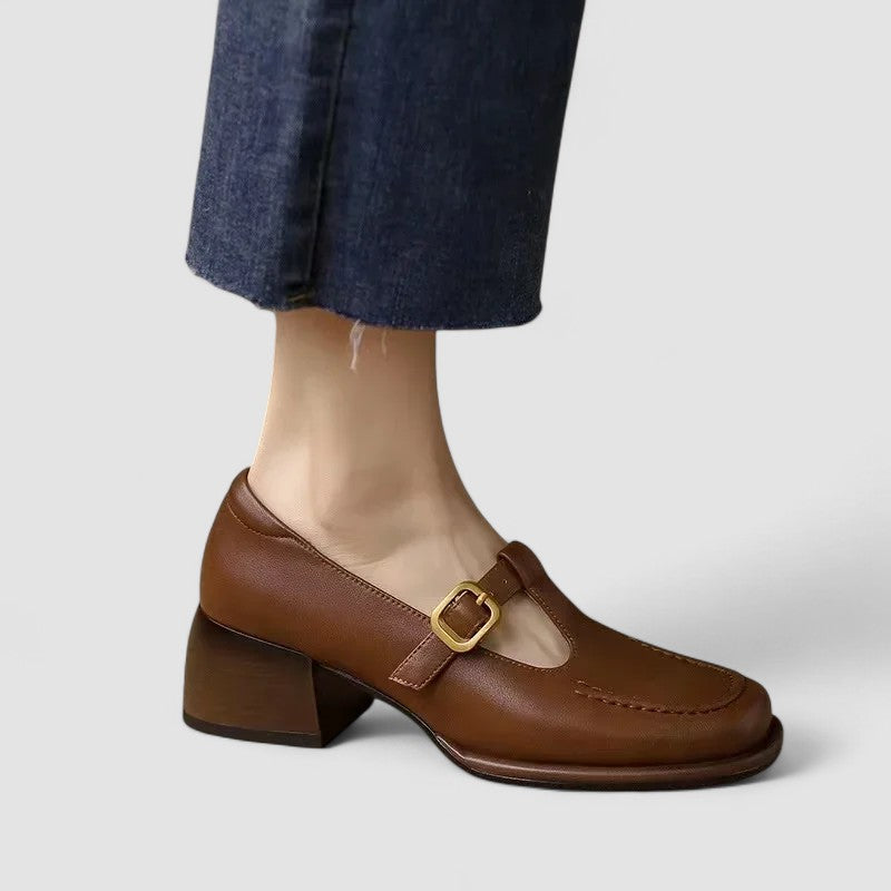 Elizabeth – Chaussures Mary Jane T-Strap Orthopédiques