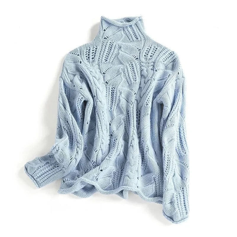 Germaine™ | Pull à col roulé torsadé