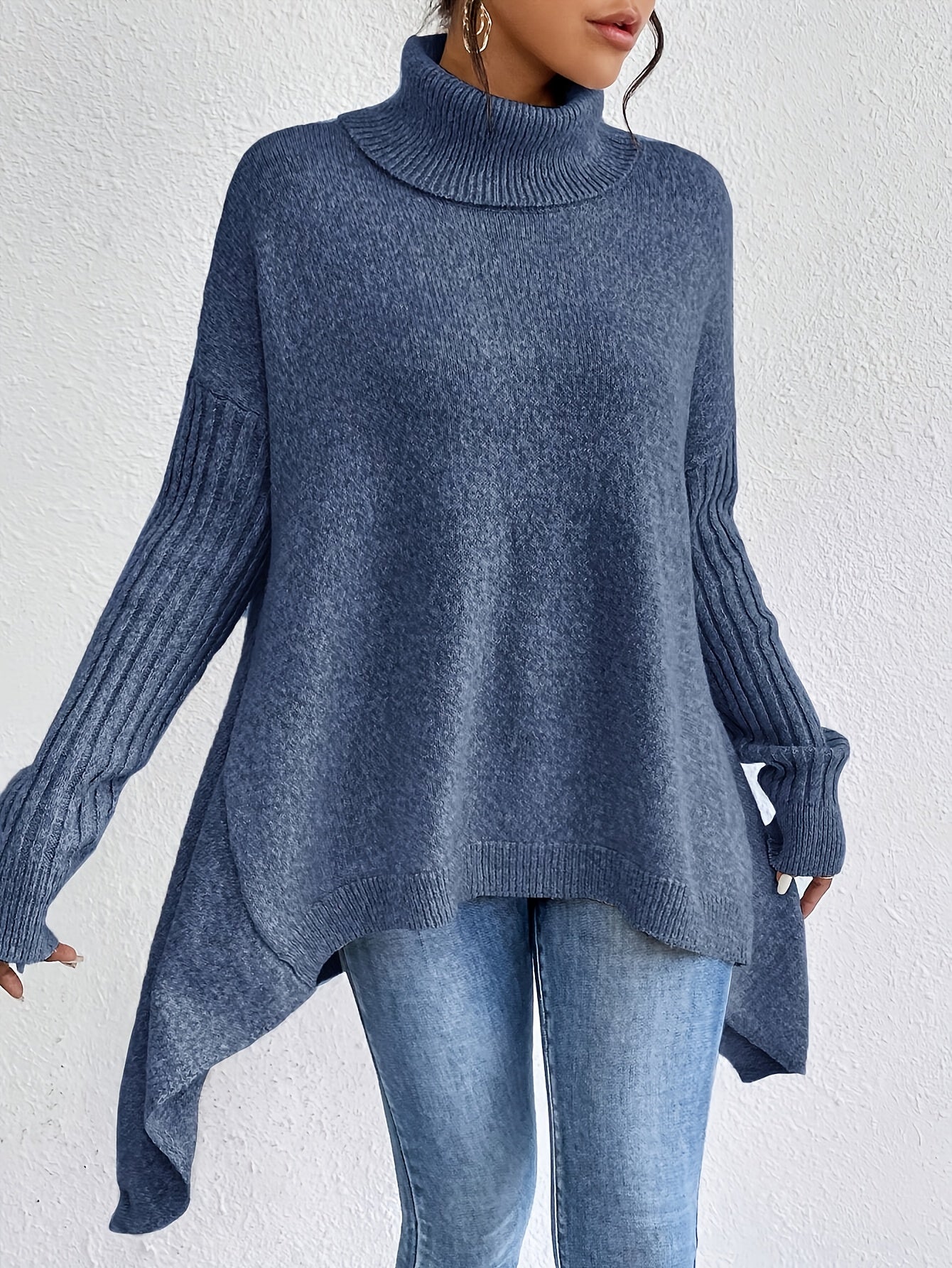 Élodie™ | Pull Col Roulé Oversize