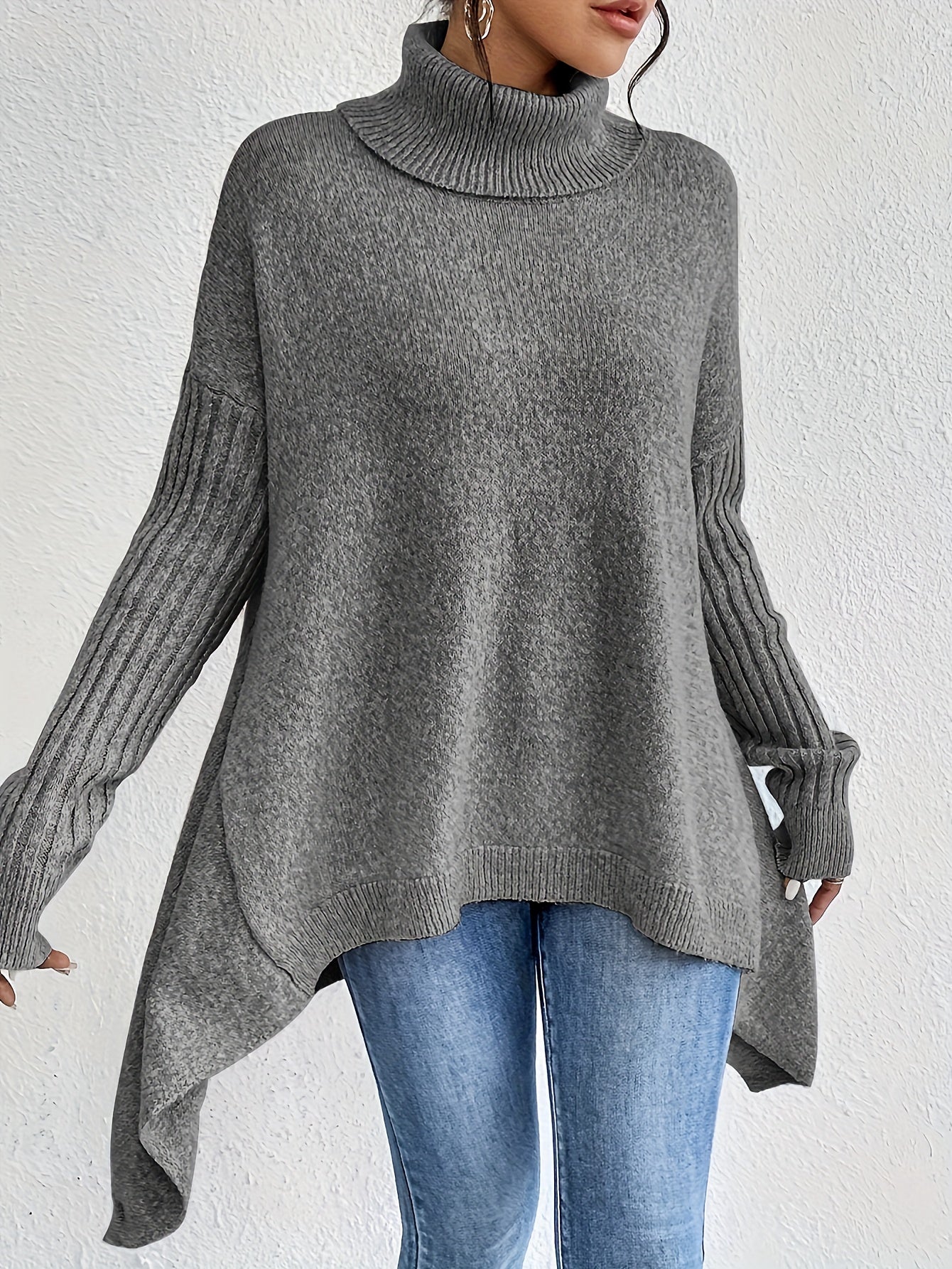 Élodie™ | Pull Col Roulé Oversize