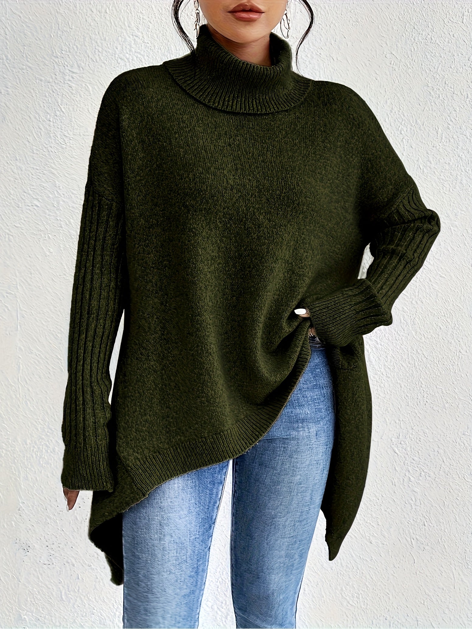 Élodie™ | Pull Col Roulé Oversize