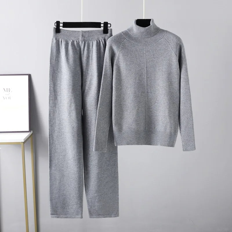 Lorance™ | Ensemble deux pièces Lounge en tricot torsadé