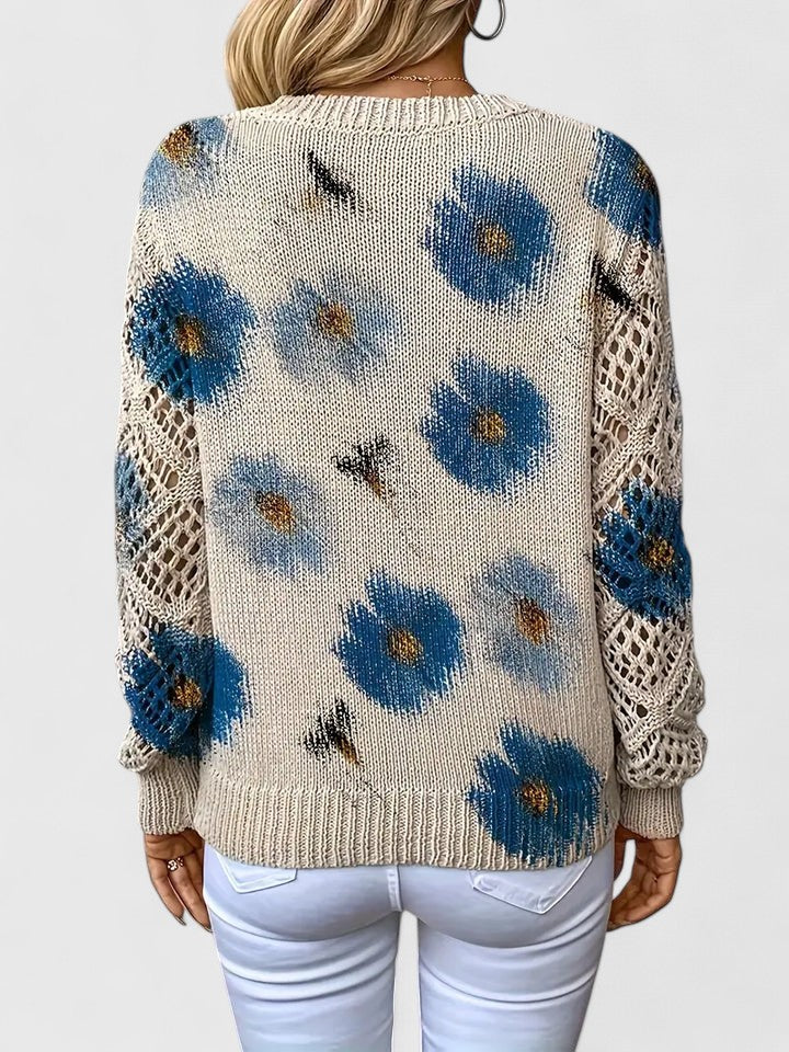 Lorance™ | Pull élégant avec motif floral