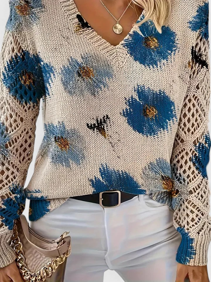 Lorance™ | Pull élégant avec motif floral