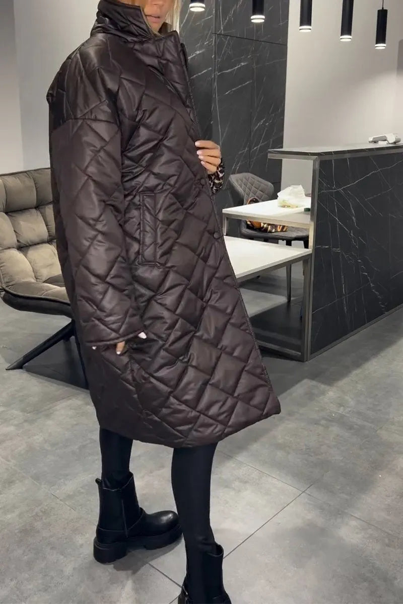 Iris™ | Manteau matelassé avec doublure léopard