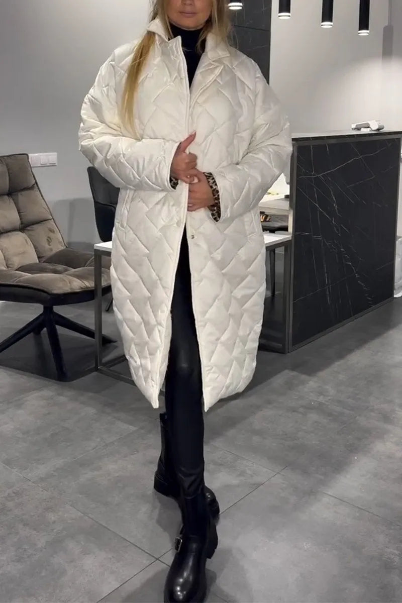 Iris™ | Manteau matelassé avec doublure léopard