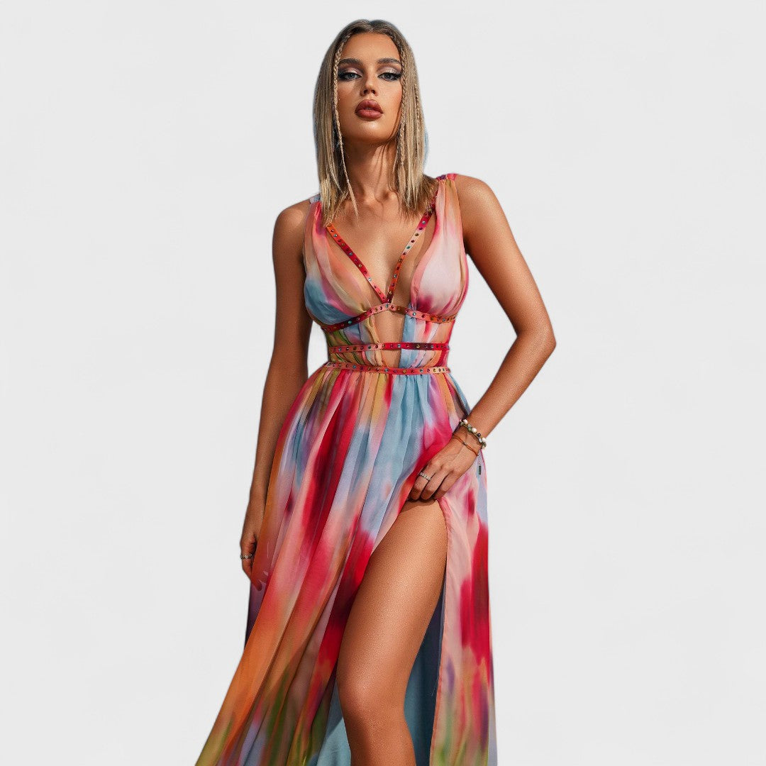 Lorance™| Robe Longue Peinte
