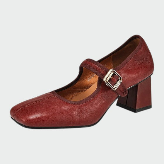Olivia - Chaussures Mary Jane à talon bloc
