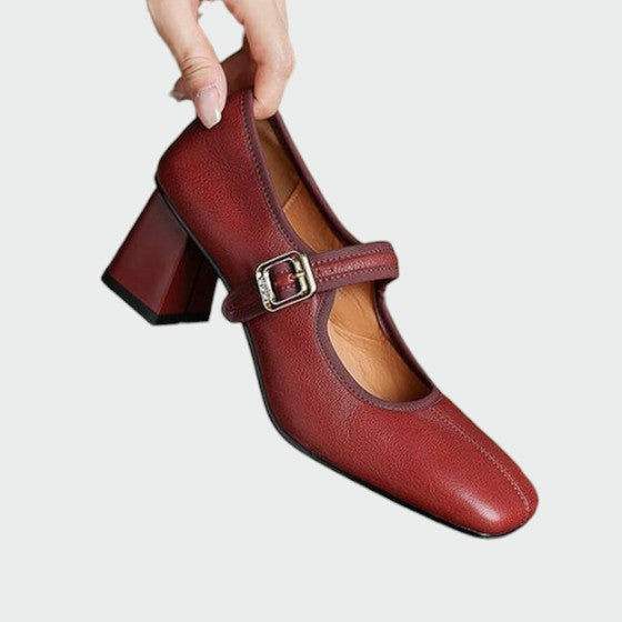 Olivia - Chaussures Mary Jane à talon bloc