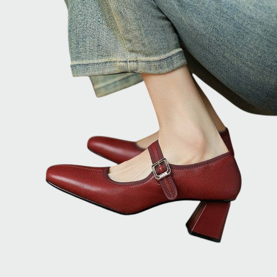 Olivia - Chaussures Mary Jane à talon bloc