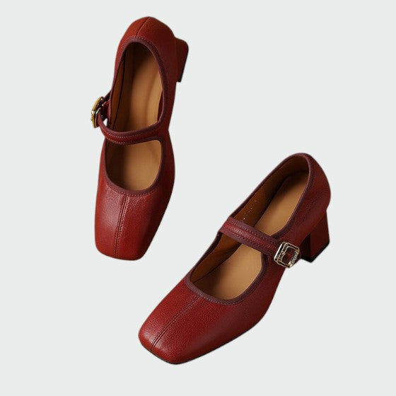 Olivia - Chaussures Mary Jane à talon bloc